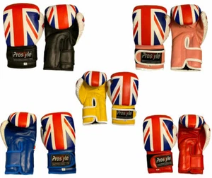 Junior Boxhandschuhe ENGLAND Sparring Boxsack Lederhandschuhe Kinder / Kids - Bild 1 von 6