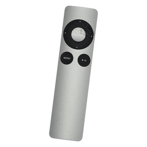 SILVER ALUMINUM IR REMOTE + BATTERY - Apple TV, MacBook Pro, iMac, Mac mini