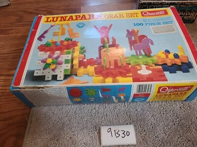 Vintage Quercetti LUNAPARK Gear Circus Building Toy Set Animal People Italy 9b30 - Image 1 of 4