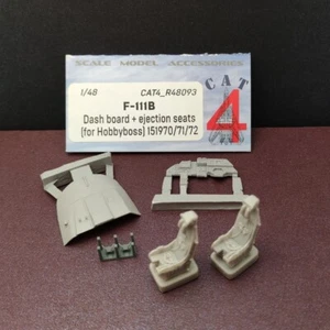 TABLERO DE INSTRUMENTOS CAT4 1/48 F-111B + asientos eyectables (para Hobbyboss) 151970/71/72 R48093 - Imagen 1 de 2