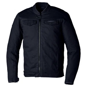 RST IOM TT Crosby 2 Classic Canvas CE Motorcycle Motorbike Textile Jacket Black - Picture 1 of 2