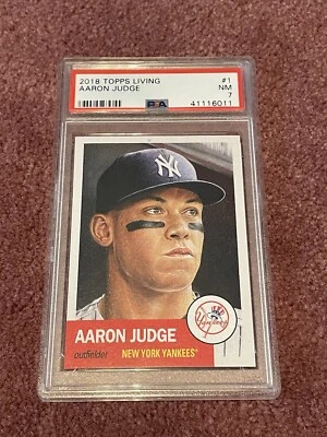 2018 Topps Living Set AARON JUDGE #1 PSA 7 NM - Image 1 of 2