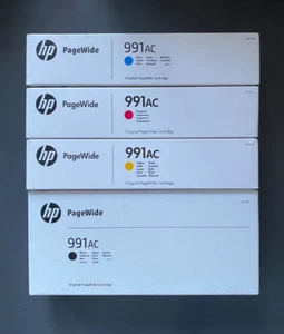 Multipack d'encre d'origine HP 991AC - GÉRÉ SUR TOUTE LA PAGE P77740 (TVA INCLUSE) EN BOÎTE 2027 - Photo 1/1