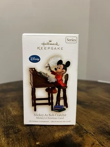 Hallmark Mickey As Bob Cratchit Ornament 2009 Christmas Carol Dickens - Picture 1 of 5