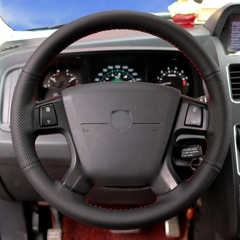 Hand-stitched Black Leather Car Steering Wheel Cover For Dodge Journey 2009-2011 - Изображение 1 из 4