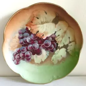 Plato pequeño de fruta o postre pintado a mano JHR Bavaria Huschenreuther Alice 7" - Imagen 1 de 10