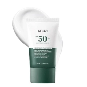Anua Heartleaf Silky Moisture Sunscreen Sun Cream SPF 50+ PA++++ 50ml - Picture 1 of 12