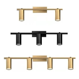 LUXURY 2 3 4 Head Adjustable Bar Ceiling Spot Lights Track Light Gold Black IP20 - Picture 1 of 1
