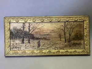 Jugendstil Bild Ölbild Auf Glas Gemalt Signiert - Bild 1 von 7
