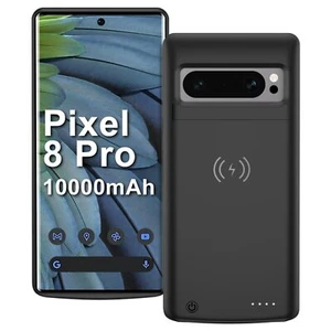 Wireless Charging Cover for Google Pixel 8 Pro Battery Charger Case Power Bank - Picture 1 of 8