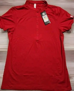 NWT Under Armour Ladies Corporate Performance Polo 2.0 Red Size Med 1317218 - Picture 1 of 8