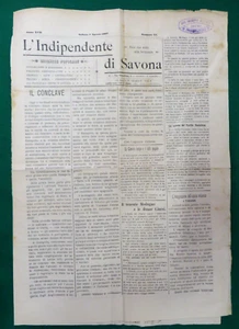 SAVONA 1903 - L'INDIPENDENTE DI SAVONA - QUOTIDIANO - Bild 1 von 7