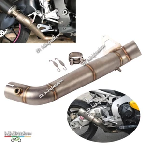 For Honda CBR1000RR 2008-2016 Motorcycle Exhaust Middle Link Pipe Slip On 61MM - Picture 1 of 11