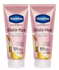 Vaseline Gluta-Hya Dewy Radiance Lotion für Gesicht & Körper 200ml x 2er Pack - Bild 1 von 9