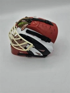 Von Ed Belfour signierter Chicago Blackhawks Minihelm - Bild 1 von 8