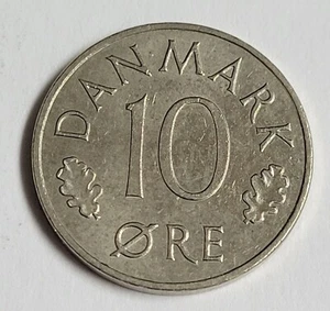 1977 Danmark 10 Ore Beautiful Coin Denmark - Bild 1 von 2