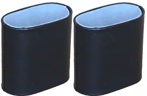 Pair of Oval Backgammon cups/shakers. Black/light grey interior. FREE P&P UK - Picture 1 of 2