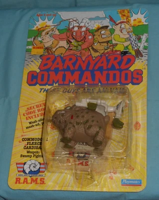 vintage 1989 Playmates COMMODORE FLEECE CARDIGAN MOC new/sealed - Image 1 of 4