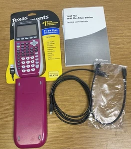 Texas Instrument TI-84 Plus Silver Edition Rose mit Zubehör - Bild 1 von 4