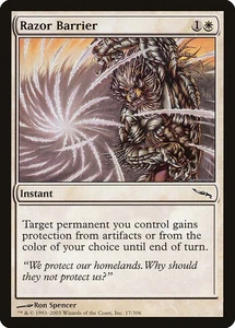 (2x) RAZOR BARRIER - Mirrodin – MTG Magic the Gathering Card - Common - Picture 1 of 5