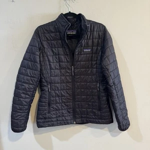 Chaqueta para mujer Patagonia Nano Puff negra talla mediana - Imagen 1 de 4
