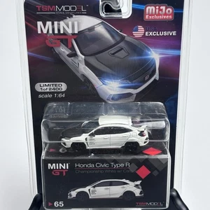 MINI GT Honda Civic Type R MiJo Exclusives 1:64 Diecast Championship White - Picture 1 of 13