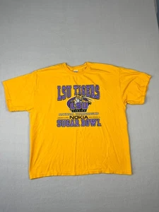 Louisiana State UNV Shirt Herren 2XL gelb LSU Tigers 04 Sugar Bowl Football - Bild 1 von 8