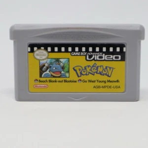 GameBoy Advance Video Pokemon Beach Blank-Out Blastoise Go West Young Meowth - Bild 1 von 3