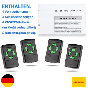 4X Garagentor Handsender für Hormann HSM4 26,975MHz green buttons Fernbedienung - Bild 1 von 6
