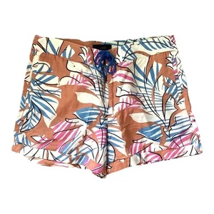 J. Crew Women Linen Shorts Sz 12 Desert Oasis Tropical Linen Blend Shorts - Picture 1 of 8