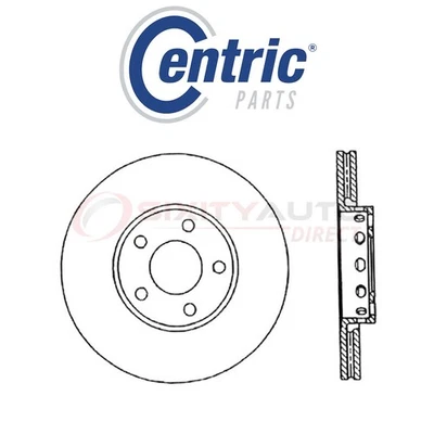 Centric High Carbon Alloy Disc Brake Rotor for 2000-2004 Audi A6 Quattro jb Foto 1 de 4