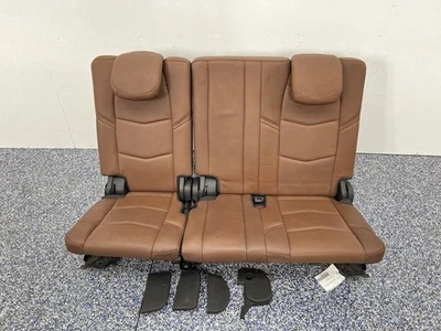 2016 Escalade ESV Third 3rd Row 60/40 Rear Bench Seat Leather Kona Brown 864665 - Image 1 of 4