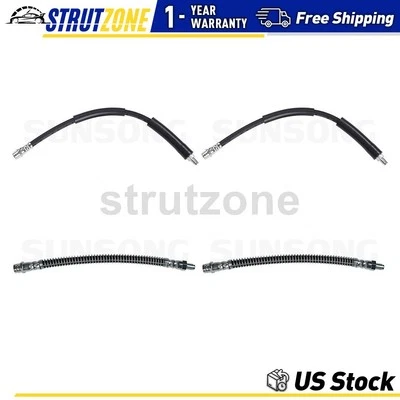 4x Línea de manguera de freno delantero trasero para Mercedes-Benz S430 4,3 L_ Foto 1 de 4