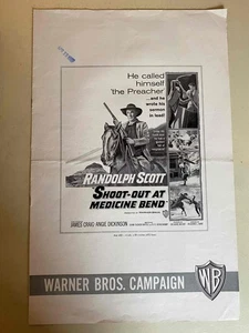 Shoot-Out at Medicine Bend Pressbook 1957 Randolph Scott, James Craig! - Bild 1 von 1