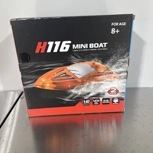 H116 RC Mini Boat 2 Pack Remote Control Boats 8+ New In Box - Picture 1 of 7