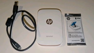 HP Sprocket White Mini Wireless Bluetooth Photo Printer - Photo 1/2