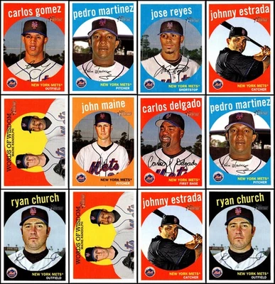 Lote de cartas 2008 Topps Heritage New York Mets (17) - ADICIONE UM POUCO DE MAGIA AO SEU COLAR... - Imagem 1 de 4