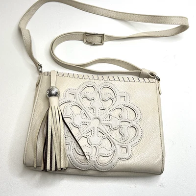 Bandolera BRIGHTON Ferrara City Organizer Cuero Marfil $405 Foto 1 de 4