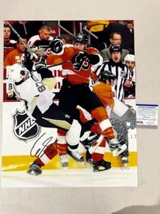 Claude Giroux signed autographed Philadelphia Flyers 16x20 Photo K.O. Crosby PSA - Picture 1 of 3