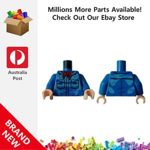 Genuine LEGO™ Blue Torso Shirt with 2 Pockets Red 973 6395398 New - Picture 1 of 2