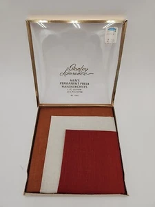 3 Stanley Lawrence Mens Permanent Press Handkerchiefs Set Rust, Beige, Brick Red - Picture 1 of 9