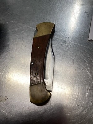 Buck 112 Ranger Lock Back Clip Point Blade Knife w/ Genuine Leather Sheath Case - Image 1 of 4