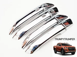 CHROME DOOR HANDLE COVER TRIM FOR ISUZU D-MAX DMAX UTE 2020-2023 LASER SENSOR - Picture 1 of 5