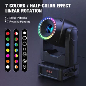 180W ZOOM LED Beam Moving Head Stage Light RGBW DMX Gobo Spot Disco DJ Lighting - Picture 1 of 11
