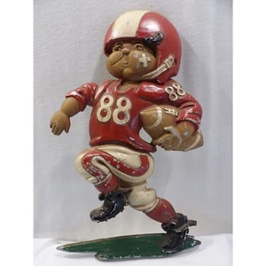Vintage Homco USA 1976 metal football player, no 88 with football, 11.5" - Picture 1 of 12