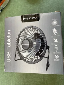 USB-Tischventilator, "Pro Klima", NEU, noch orig. verpackt - Bild 1 von 2