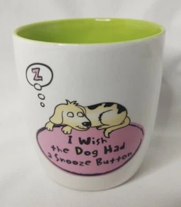 Tasse "I wish the Dog Had a Snooze Button" Tierrettungsstätte grün  - Bild 1 von 8