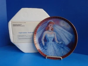 Barbie Collector Plate 1990 "Bride to Be" Danbury como nuevo - Imagen 1 de 4