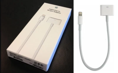 Original Apple Lightning to 30Pin audio/sync Adapter Cable for iPhone iPod iPad - Bild 1 von 4