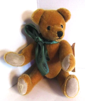 "Libro de trapo Deans 1998 Howard Bear edición limitada mohair articulado 11"" nuevo con etiquetas" Foto 1 de 4